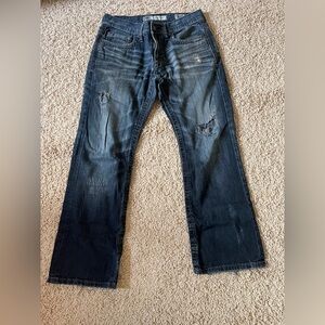 BKE Carter Men’s Straight Leg Jeans – Size 32S – Distressed